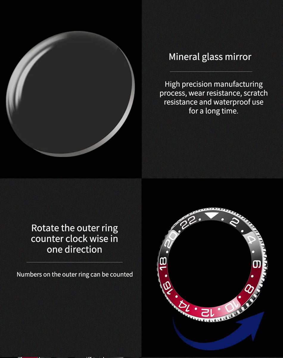 Montre-bracelet LIGE Fashion Business pour homme, étanche à 3 ATM, luminescente, montre de luxe sportive à quartz, chronographe de plongée