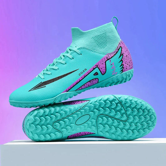 New Men Soccer Shoes High-quality Indoor Football Boots Sports Shoes Futsal High Ankle Non-Slip Outdoor Ultralight Non-Slip