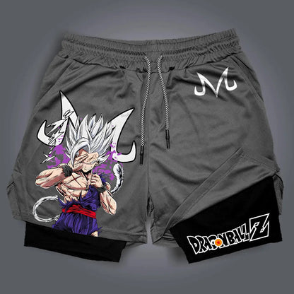 New Men's Dragon Ball Super Licensed Shorts 2025 - Japanese Anime Breathable Quick-Dry Beach Pants, Retro Y2K Hip Hop Style