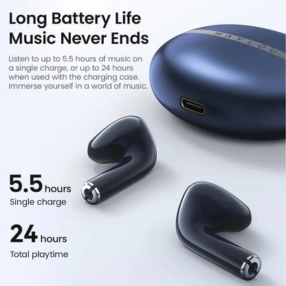 HAYLOU X1 2023 TWS Bluetooth 5.3 Earphone 24H Battery Life Wireless Headphone APP Control  Sports earphones IPX4 Waterproof Earb