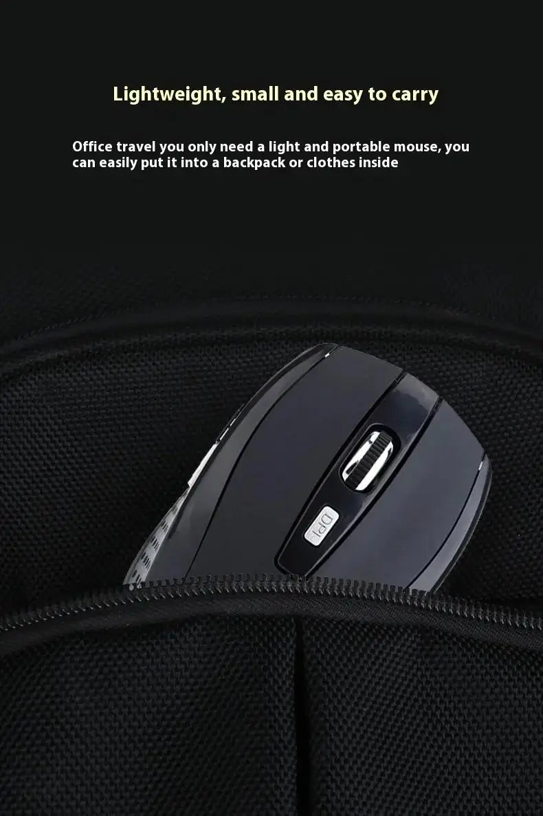Wireless Mouse Silent Mouse 2.4G Portable Mobile Optical Office Mouse Adjustable 1600 DPI Levels For Notebook PC Laptops MacBook