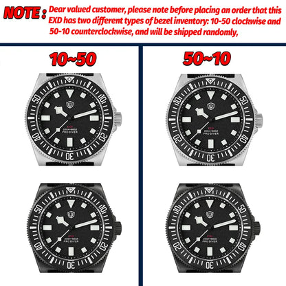 Watchdives EXD 40Mm Titanium Dive Watch Man VH31 Sweep Quartz Watches 200 Waterproof Ar Sapphire BGW9 Luminous 316L Wristwatch