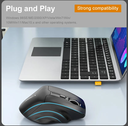 E-YOOSO X-31 Pro USB Gaming Large Mouse Support Bluetooth 2.4G Wireless PAW3212 4800 DPI for Gamer Mice Computer Laptop PC