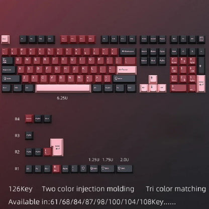 GMK67 GMK87 126 Keys PBT Cherry Keycaps GMK Keycap Double Shot Mechanical Game Keyboard Wireless for MX Switch Keycap