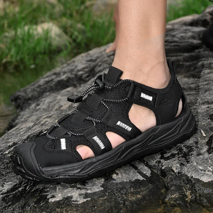 Sandales d'été en cuir pour hommes, chaussures décontractées pour hommes, sandales d'extérieur en cuir pour hommes, chaussures de plage, chaussures romaines pour hommes