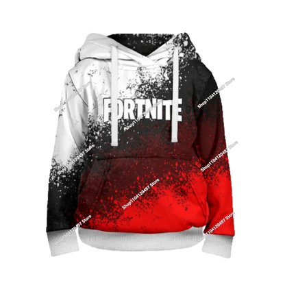 Nowe bluzy Fortnite 2025 z kapturem, nadruk 3D, bluza męska Harajuku z długim rękawem, krój oversize, unisex, odzież cosplayowa
