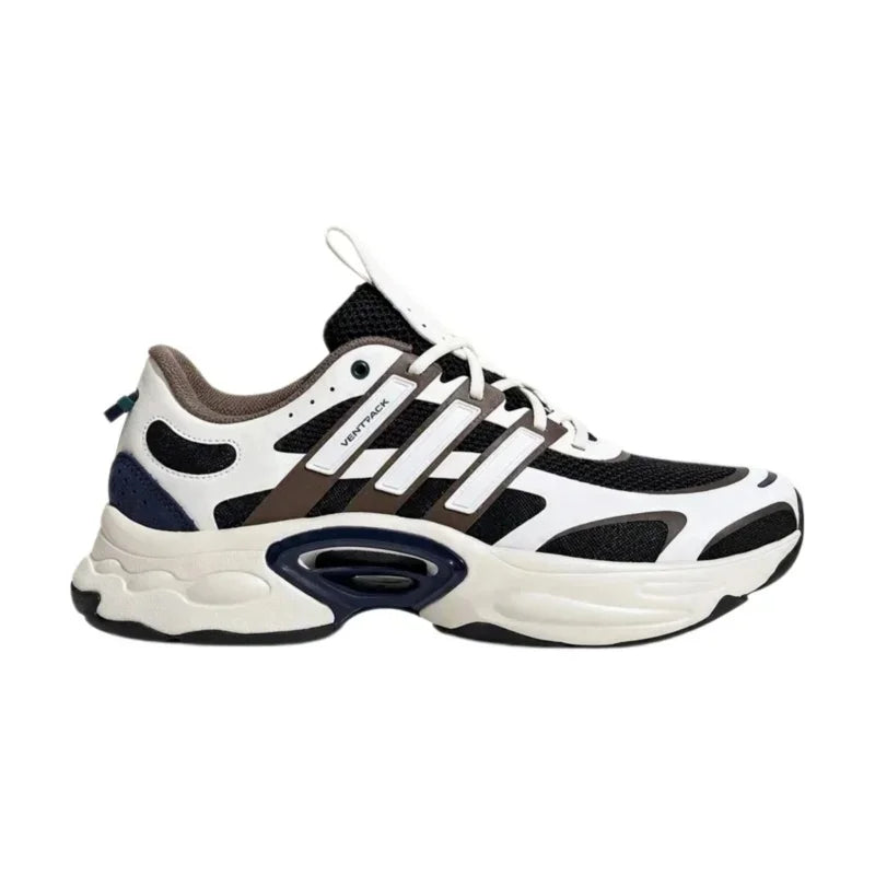Chaussures de course basses unisexes adidas, confortables et polyvalentes, semelle absorbant les chocs et résistante à l'usure, blanc et noir, IF6725