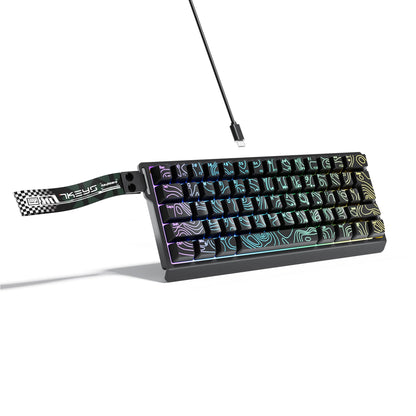 60% compact wired keyboard with RGB backlighting and gradient keycaps are suitable for Windows tablets, laptops and gamers.