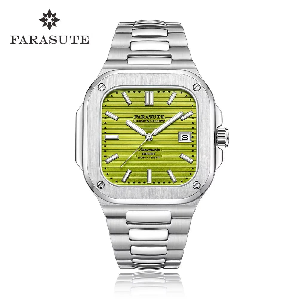 Montre de luxe automatique pour homme FARASUTE, mouvement Miyota9019, ultra-fine (8,9 mm), luminescente, étanche à 5 ATM