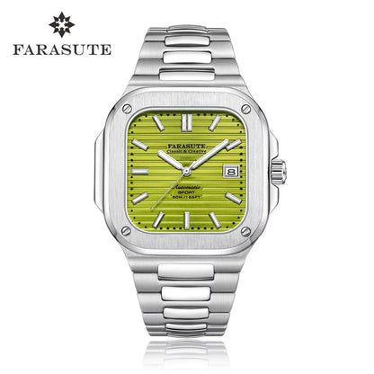 Montre de luxe automatique pour homme FARASUTE, mouvement Miyota9019, ultra-fine (8,9 mm), luminescente, étanche à 5 ATM
