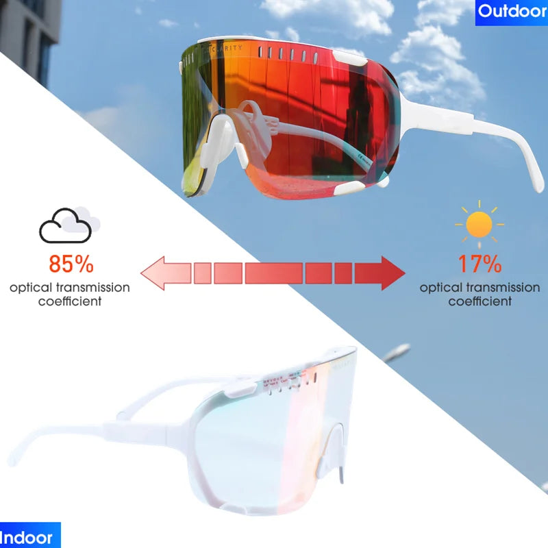 Gafas de sol fotocromáticas DEVOURS originales para ciclismo, para hombre y mujer, deportivas, para bicicleta de montaña, MTB, gafas que cambian de color