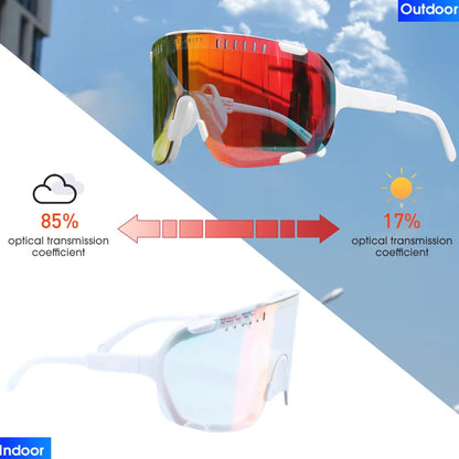 Gafas de sol fotocromáticas DEVOURS originales para ciclismo, para hombre y mujer, deportivas, para bicicleta de montaña, MTB, gafas que cambian de color