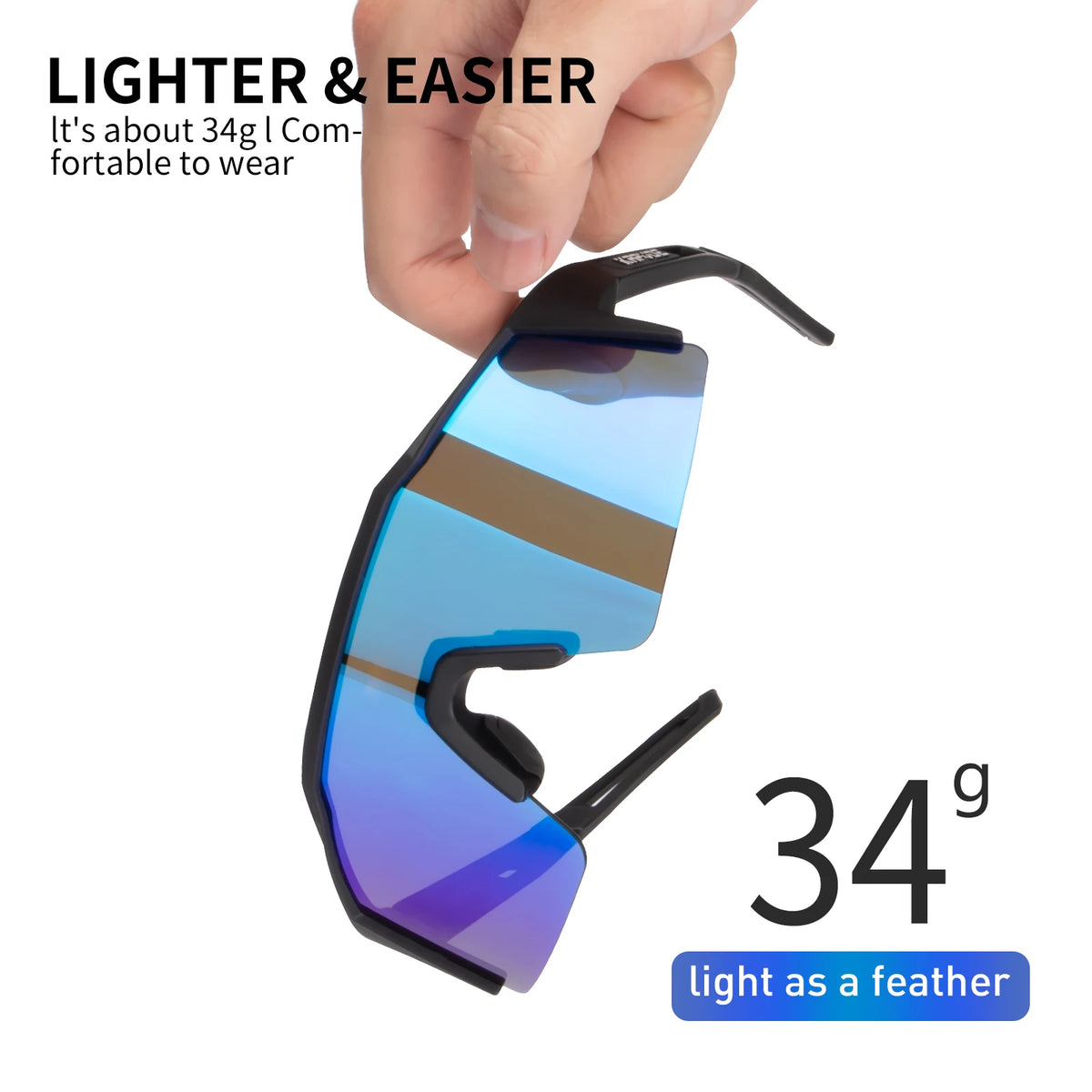 Gafas de sol Kapvoe para ciclismo, gafas polarizadas para bicicleta, MTB, UV400, de montaña, para hombre y mujer, gafas deportivas para actividades al aire libre