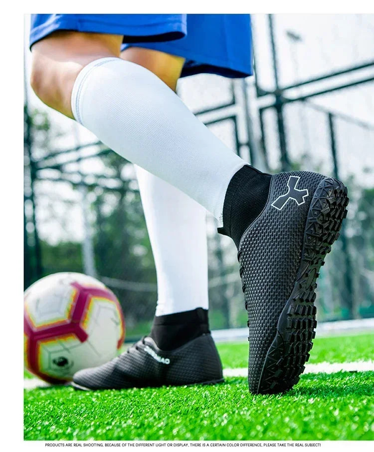 Chaussures de football pour hommes, modèle original, résistantes, pour terrain gazonné, crampons, antidérapantes, de haute qualité, confortables, chaussures de football pour activités de plein air.
