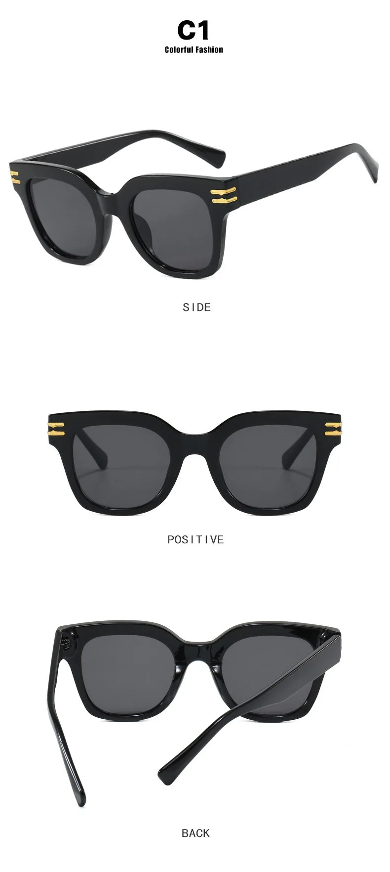 Square Oversized Sunglasses Trendy Premium UV Blocking Driving Sun Glasses for Men Women personality Unisex Eyewear Shades