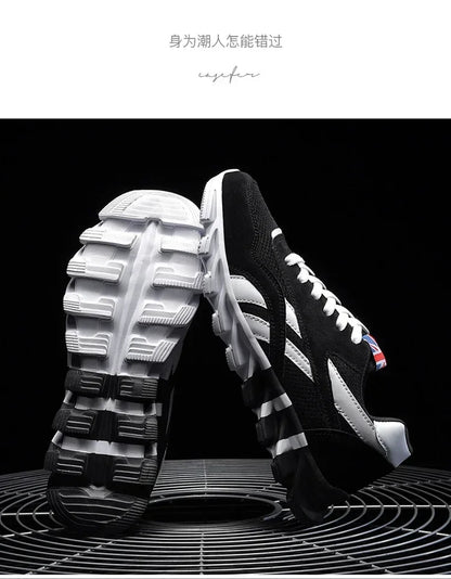 Brand Trend Size 46 47 48 Men's Wear-resistant Cushioning Thick-soled Fitness Sneakers Outdoor Breathable Running Shoes for Men