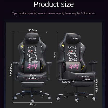 S8 Gaming Chair with 3D Armrests, Adjustable Backrest, Computer Office Chair, Nylon Feet, Gaming Streamer Chair