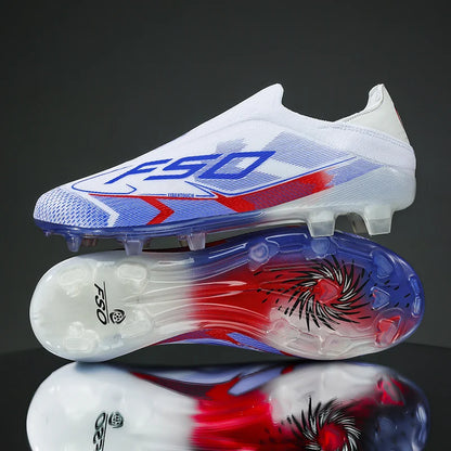 Nouvelles chaussures de football pour hommes, de haute qualité, antidérapantes, légères, très vendues, crampons d'entraînement pour terrain en herbe, mi-hautes, pour les matchs en extérieur, chaussures de sport.