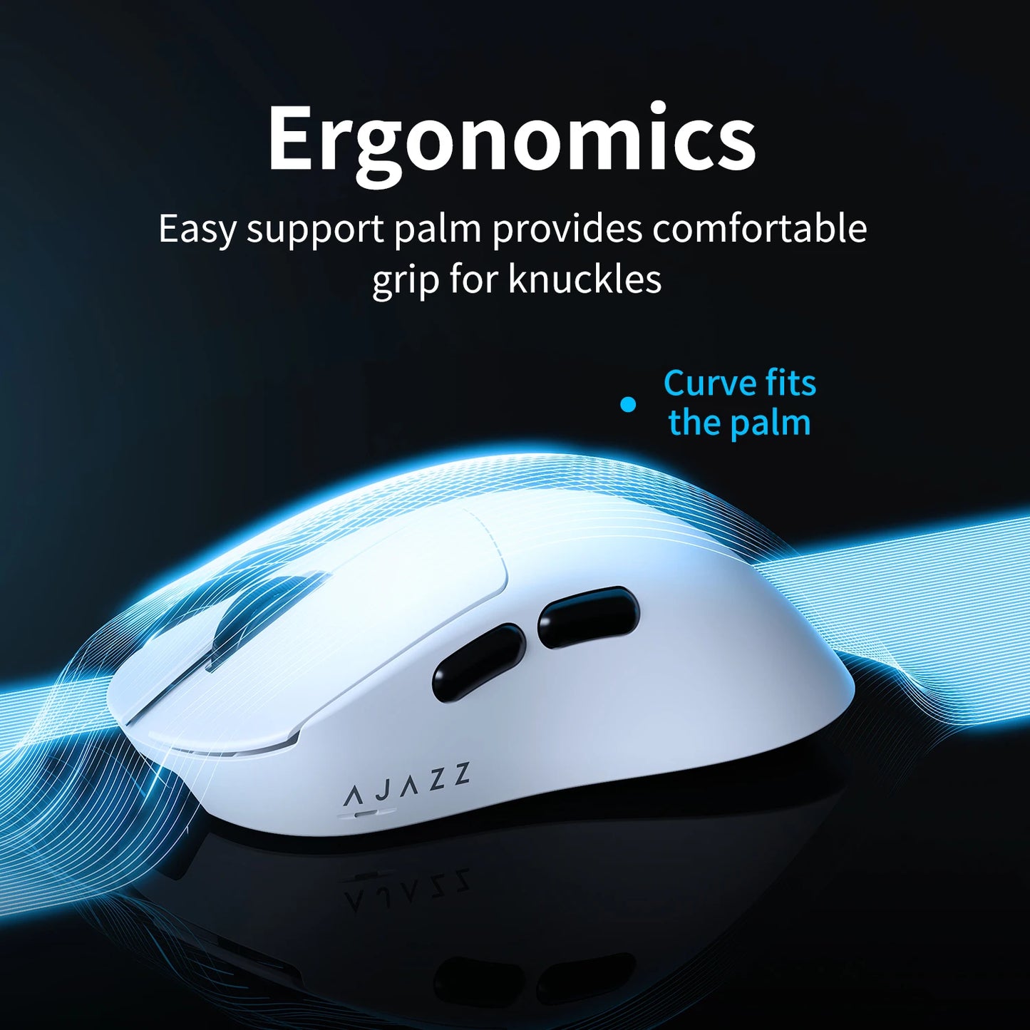 AJAZZ AJ179 V2 MAX Tri-mode right-handed mouse 56g lightweight PAW3311 sensor Huanuo Micro Switch TelinkMicrochip