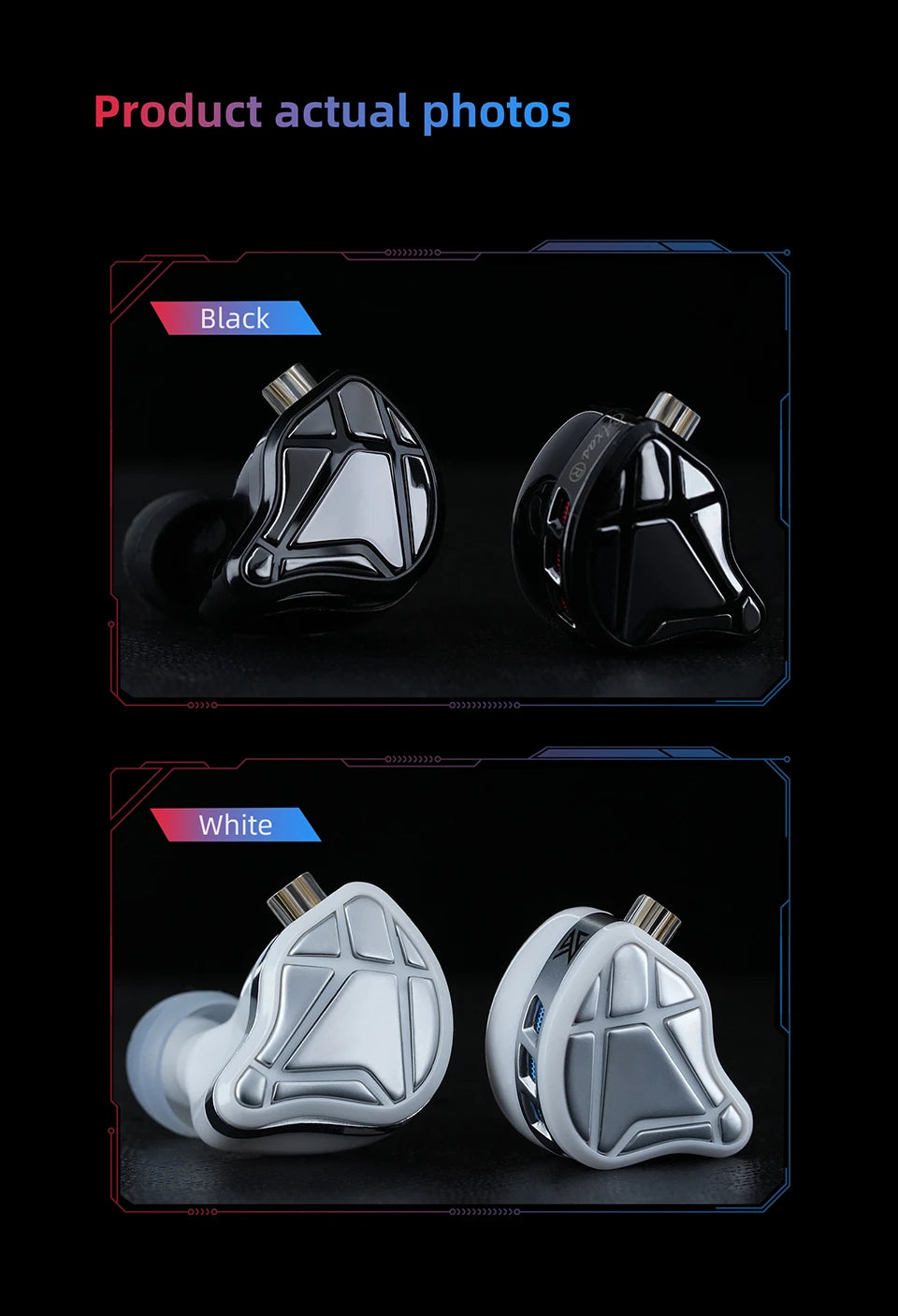 KZ Axas Earphones FPS Dedicated Gaming Earbuds In Ear Monitor IEM HiFi Bass Wired Headphones PK Castor ZSN PRO 2 ZS10 PRO X