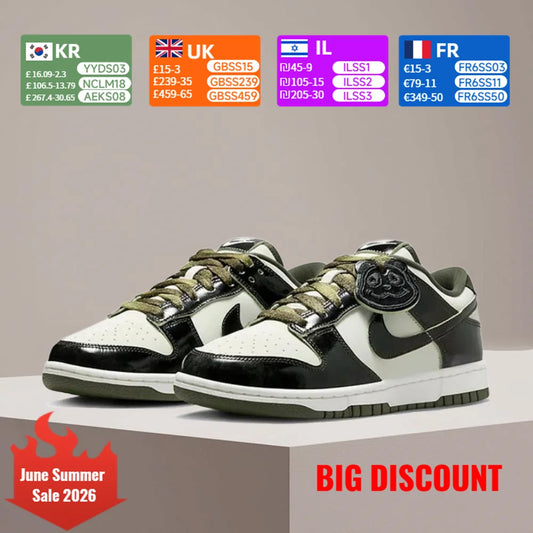 NIKE DUNK LOW Women's Anti-Slip, Durable, Cushioned Sneakers - Versatile Street Sneakers HQ1918-001