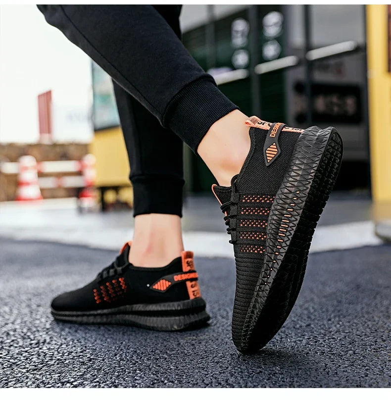 Fashion Sneakers Lightweight Men Casual Shoes Breathable Male Footwear Lace Up Walking Shoe Mens Casual Summer Shoes