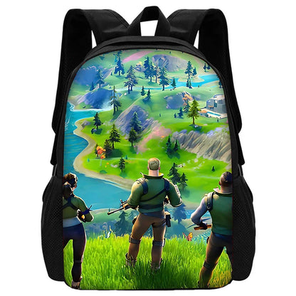 Trendiger FortniteS Kinderrucksack für Jungen und Mädchen, Schüler-Geburtstagsgeschenk, unisex, langlebiger Schul- und Campingrucksack