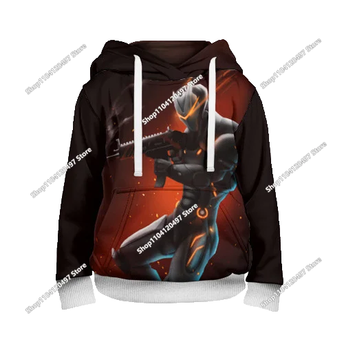Nowe bluzy Fortnite 2025 z kapturem, nadruk 3D, bluza męska Harajuku z długim rękawem, krój oversize, unisex, odzież cosplayowa
