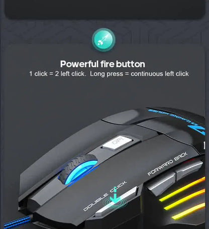 IMICE X7 Optical Gaming Mouse Adjustable DPI Ergonomic Anti Slip Design Colorful Luminuse Suitable for DesktopComputers Laptop