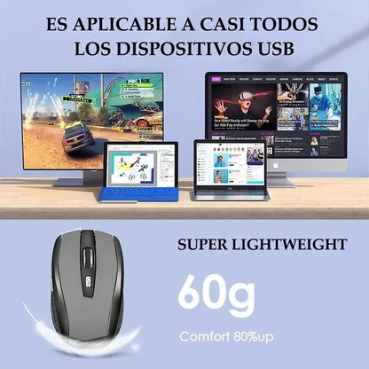 Wireless Mouse 2.4G Silent Mouse Portable Mobile Optical Office Mouse 1600 Adjustable DPI Levels for Notebook PC Laptop MacBook