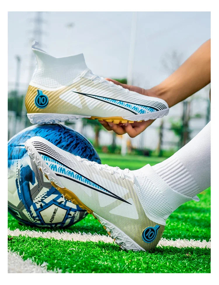 Chaussures de football pour hommes, chaussures de football professionnelles originales, résistantes, respirantes, de haute qualité, antidérapantes