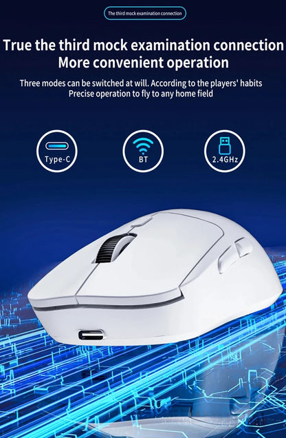 Silent Wireless Mouse 4 Colors Rechargeable Ergonomic Gaming Mice Dual-Mode Bluetooth Computer Gamer Mouse for ipad Office PC