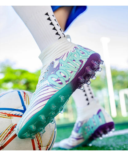 Chaussures de football originales pour hommes, baskets de sport décontractées pour enfants, chaussures de terrain en herbe unisexe pour garçons