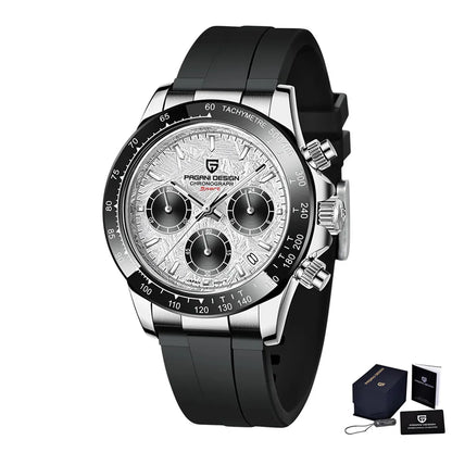 Originale neue PAGANI DESIGN PD-1664 Luxus-Herrenuhr mit japanischem VK63-Quarzwerk, Saphirglas, wasserdichtem Chronographen, Gold
