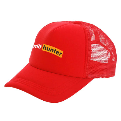 Bonés de camionista Milf Hunter — Bonés de moda Milf Hunter — Bonés de basebol — Bonés de malha para o sol, verão e atividades ao ar livre — MZ-506