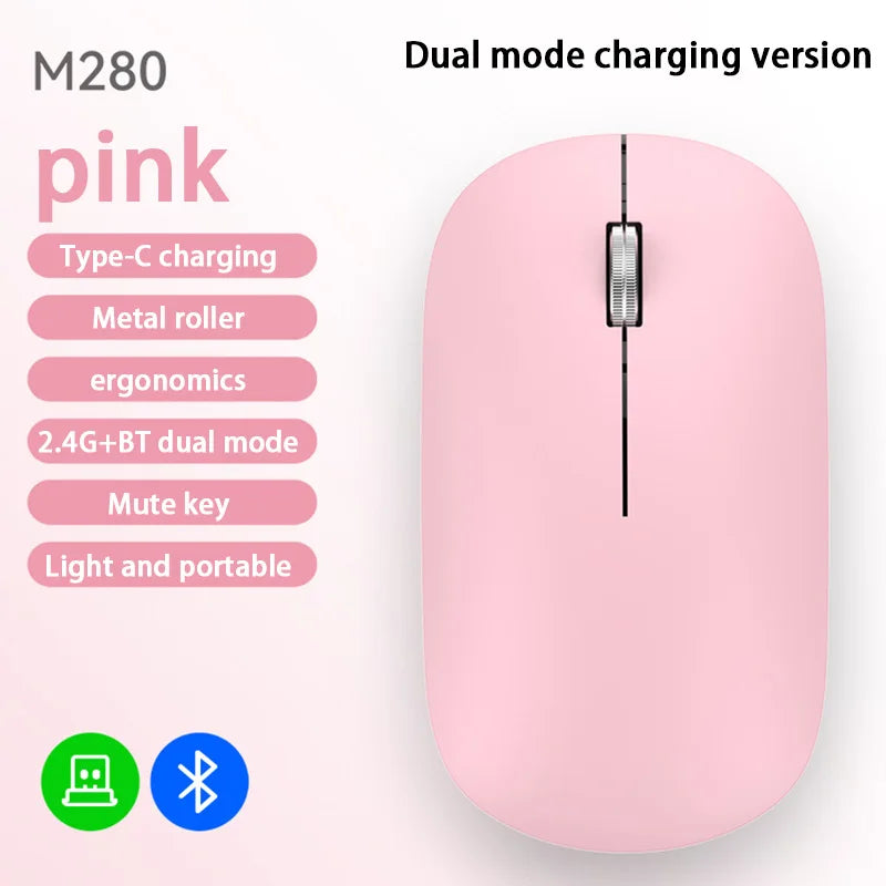 Lenovo Bluetooth Wireless Mouse 2.4G Dual Mode DPI Adjustable Type-C Rechargeable Silent Ergonomic Portable Office Mouse 2026 ﻿