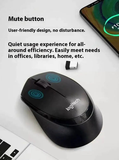 Logitech M330 Professional Office Mouse is compact, quiet, convenient to carry, comfortable to touch, and specifically designed1