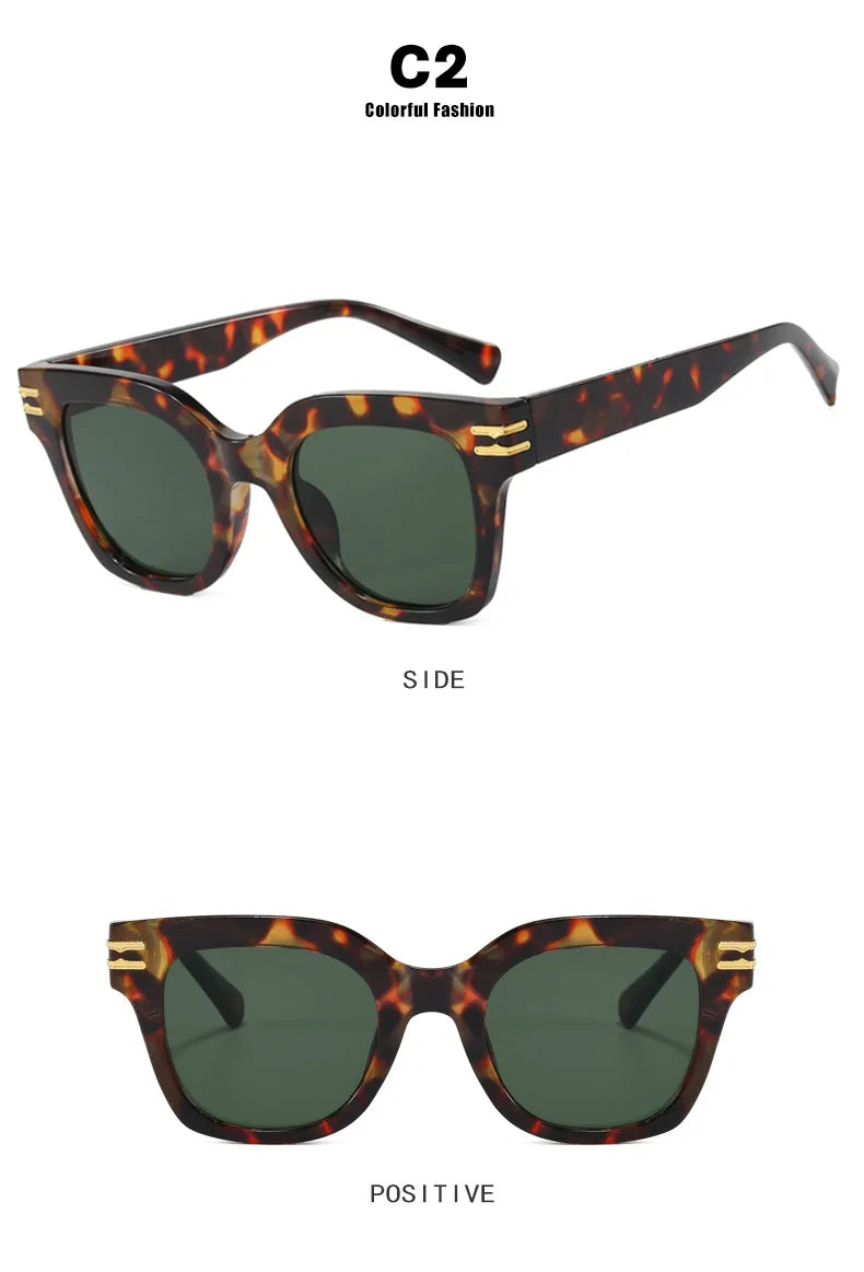 Square Oversized Sunglasses Trendy Premium UV Blocking Driving Sun Glasses for Men Women personality Unisex Eyewear Shades