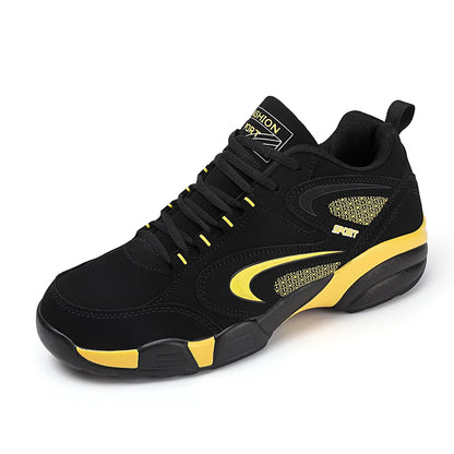 Trendige Colour-Block-Sneaker für Herren in Übergröße, bequeme, rutschfeste, geschnürte und robuste Freizeitschuhe für Outdoor-Aktivitäten von Herren