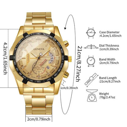 Montres de mode pour homme, montres d'affaires, montres de luxe à grand cadran avec calendrier, montres à quartz pour homme, Reloj Hombre (sans boîte)