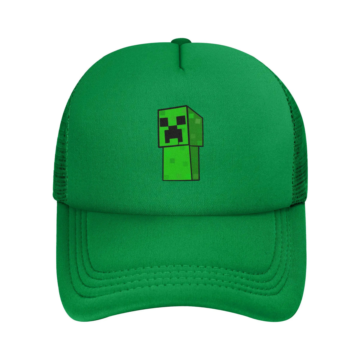 Kapa za odrasle Creepers z velikim čelom, v slogu videoigric, v stilu Trucker, mrežasta bejzbolska kapa, poliestrska kapa, sončna kapa, nastavljiva dirkaška kapa, poletna