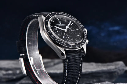 PAGANI DESIGN 2026 New Moon Watch Retro Luxury Quartz Watches For Men Stainless steel Luminous waterproof Sport Chronograph Man