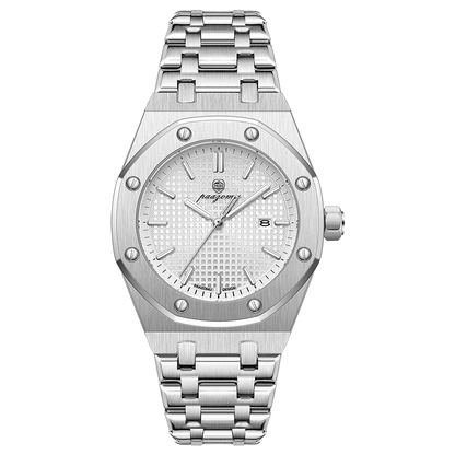 Montre à quartz carrée de luxe PAAZOMU pour homme, étanche, avec date luminescente, montre pour homme en acier inoxydable, montres d'affaires pour homme