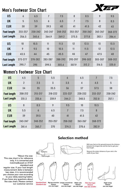 Xtep QINGYUN LITE Running Shoes For Men 2025 Spring Cushioning Wear-Resistant Lightweight Comfortable Sneakers 975219110056