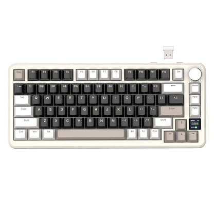ATTACK SHARK X85Pro 75% Mechanical Keyboard with Screen & Knob Hot Swappable Wireless 2.4GHz/Bluetooth/Wired RGB Gasket Mount QM
