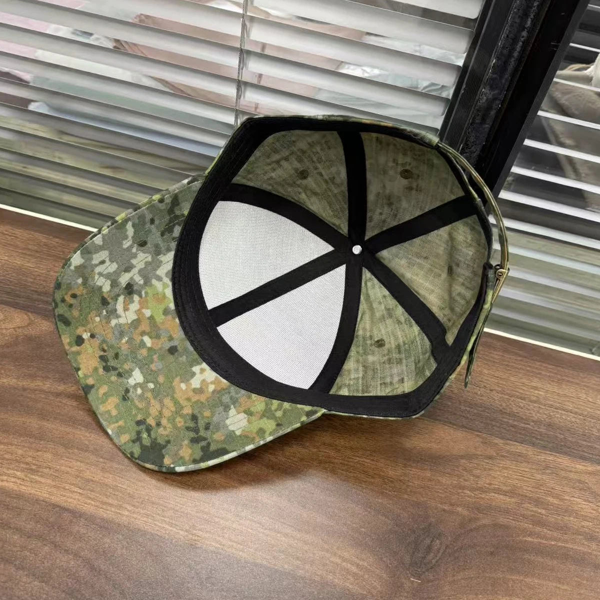M19 NFP - Cappellino da baseball multicolore con motivo mimetico Flecktran dei Paesi Bassi, da uomo, per attività all'aperto, verde
