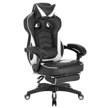 WOLTU Racing Gaming Chair Swivel Desk Office Computer Chair Sports Seat with Headrest Lumbar Cushion Footrest Gamer Chair