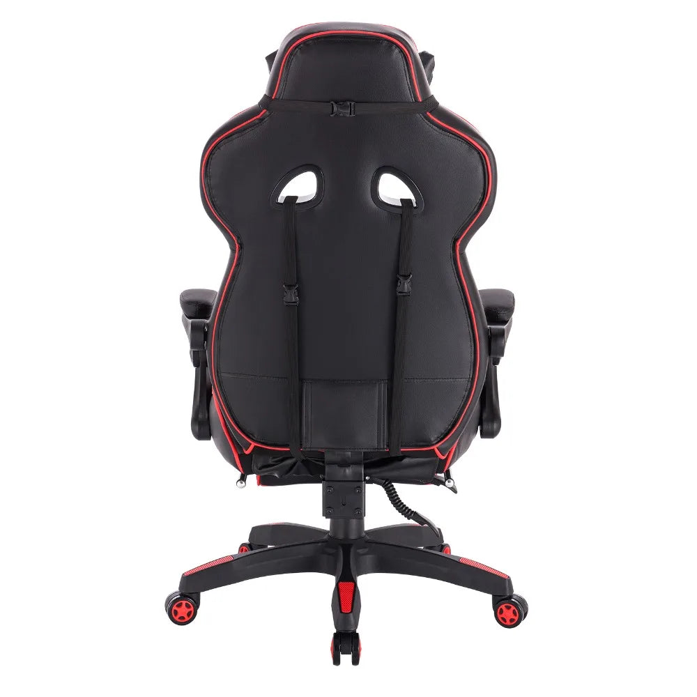 WOLTU Swivel  Gaming Racing Chair Desk Office Computer Chair Sports Seat with Headrest Lumbar Cushion Footrest Gamer Chair