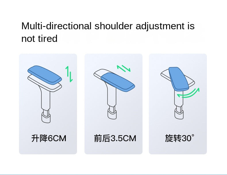 UVR Domestic Comfortable Sedentary Breathable Mesh Chair Ergonomic Design Recliner Chair Office Adjustable Lumbar Support Chair