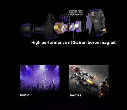 KZ Phantom HIFI In-Ear Gaming Earphone 4-Speed Custom Tuning Switch DSP Game Sound Card For PC Wired Headphones Gifts